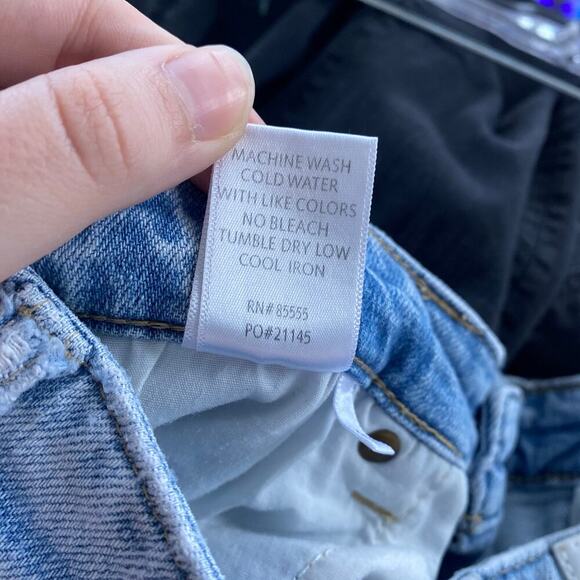 PISTOLA Lennon High Waist Ankle Raw Hem Distressed Light Wash Jeans Size 27 - Picture 9 of 9